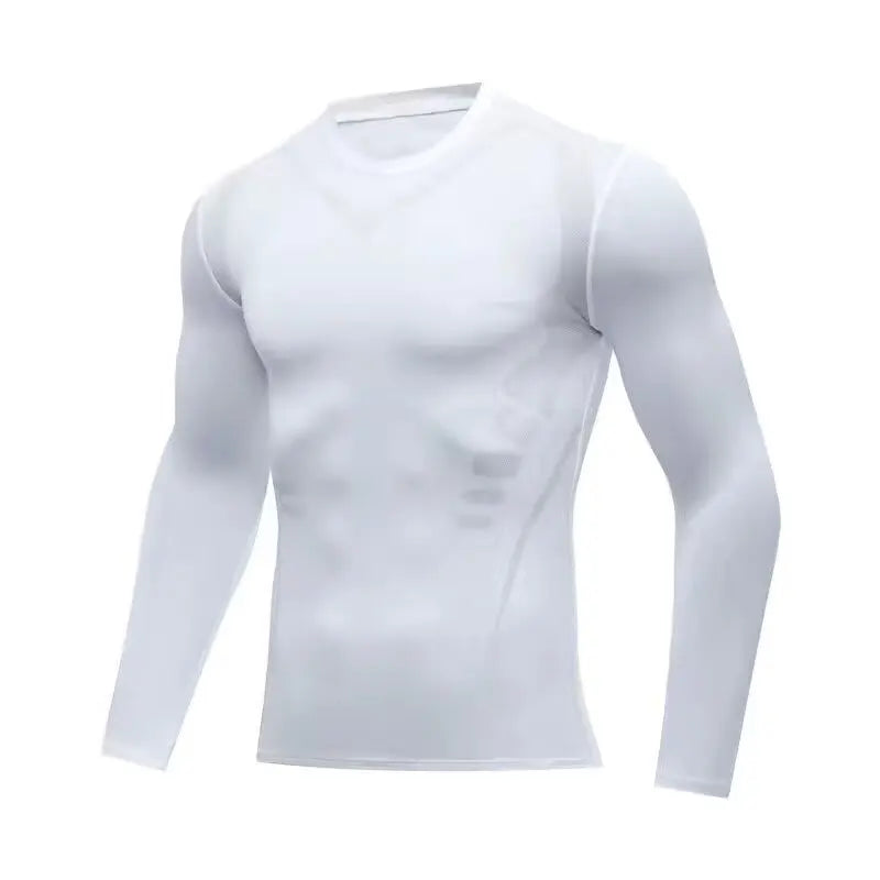 T-shirt da uomo da corsa Sport T Shirt da uomo Compressione Fitness Top Tee Quick DryTight Training Gym Sport Running Camicie Jersey
